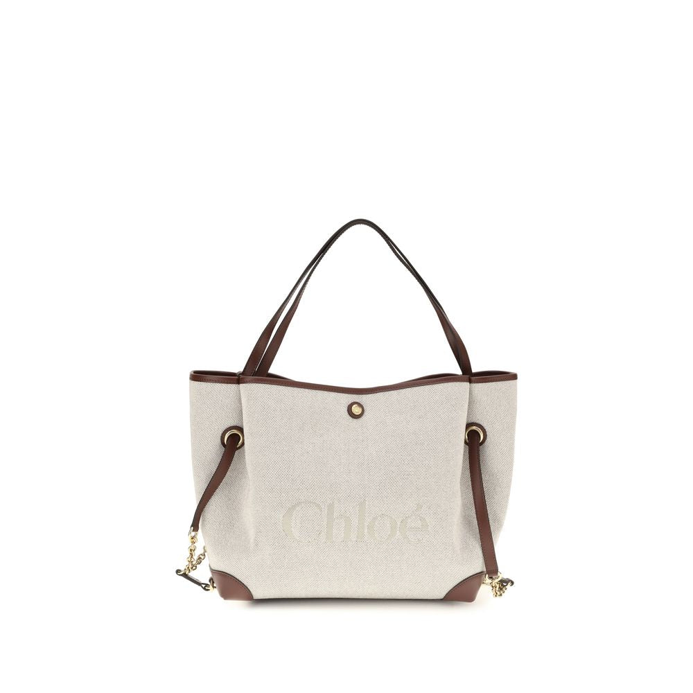 Chloé | Beige Cotton Shoulder Bag