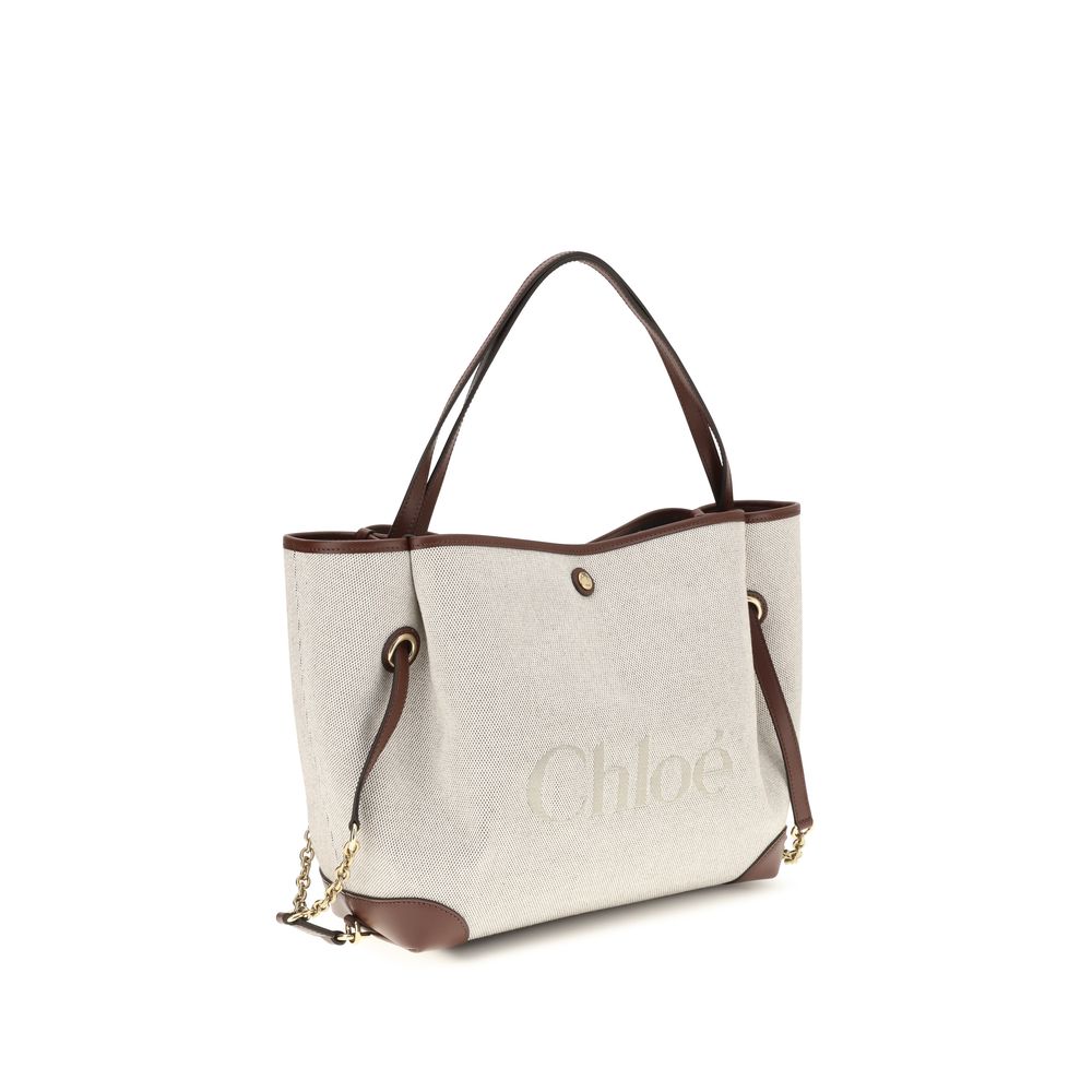Chloé | Beige Cotton Shoulder Bag