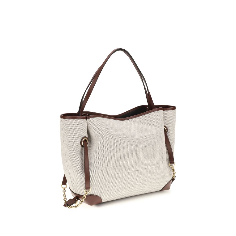 Chloé | Beige Cotton Shoulder Bag