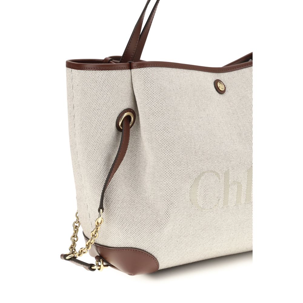 Chloé | Beige Cotton Shoulder Bag