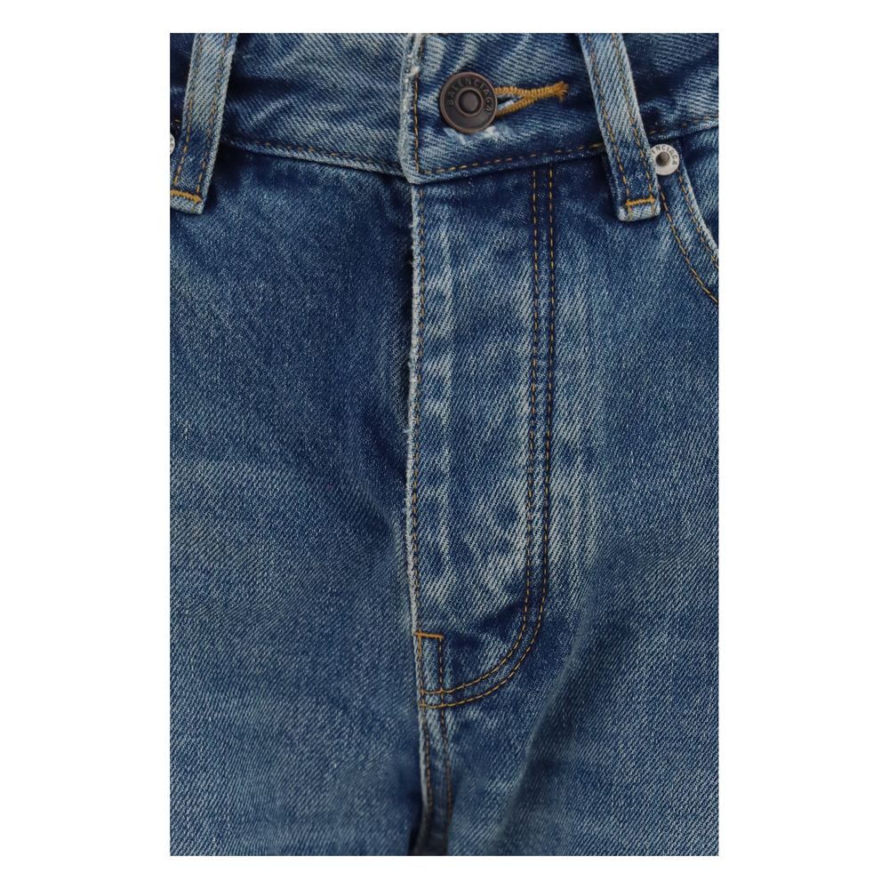 Balenciaga | Blue Cotton Straight-Leg Jeans