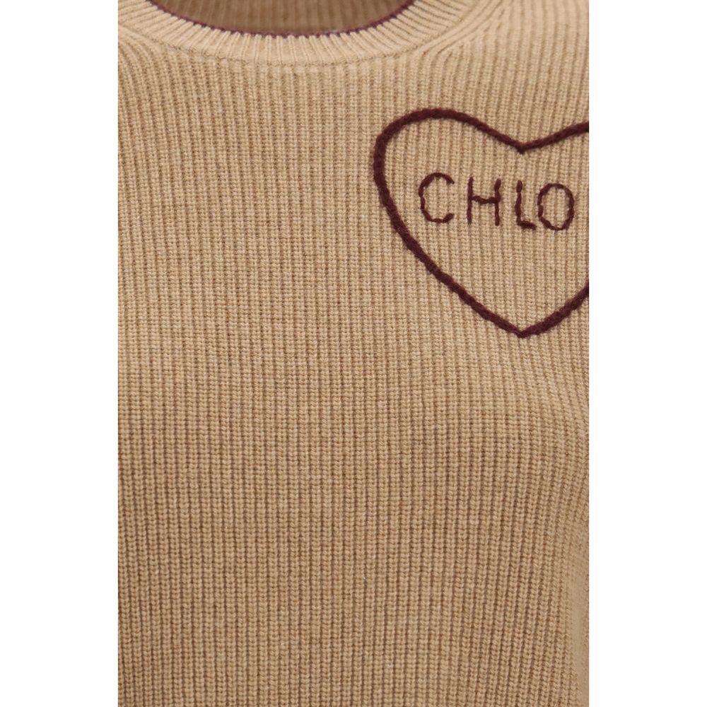 Chloé | Beige Wool Oves Aries Sweatshirt