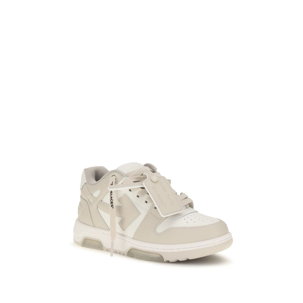 Off-White | Beige Calf Leather Bos Taurus Low Top Sneakers