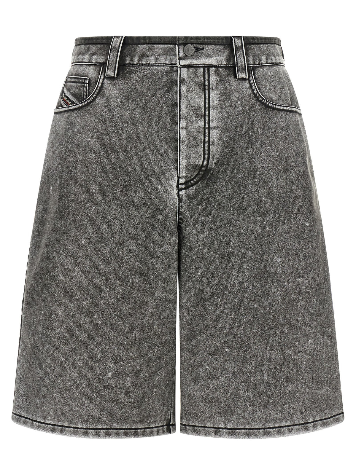 Diesel | Gray Polyethylene Bermuda Shorts