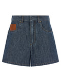 Fendi | Blue Cotton Bermuda Shorts