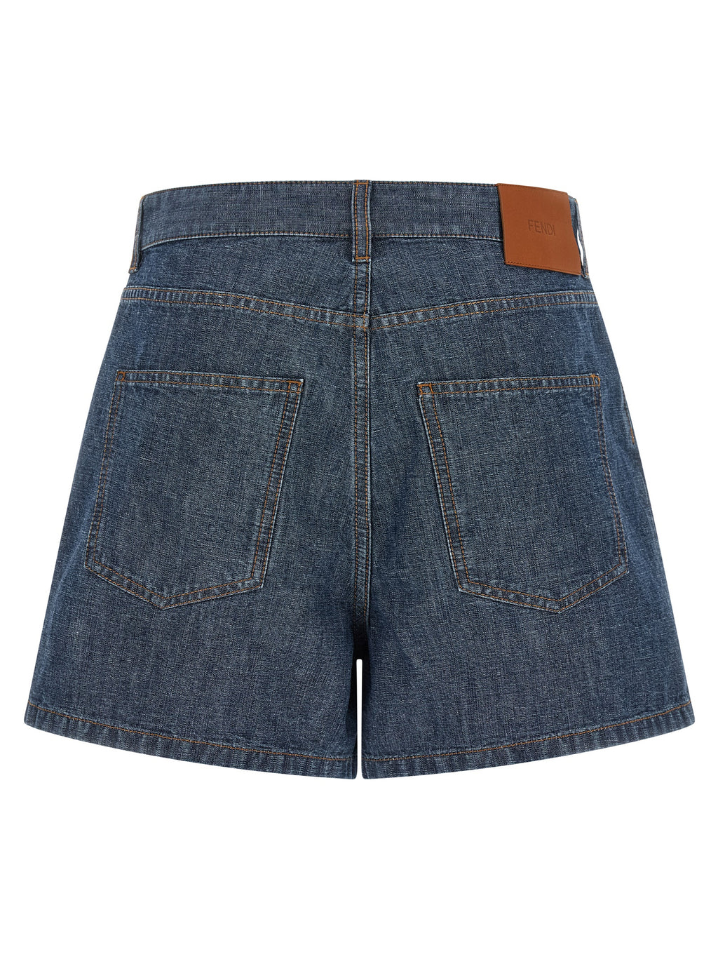 Fendi | Blue Cotton Bermuda Shorts