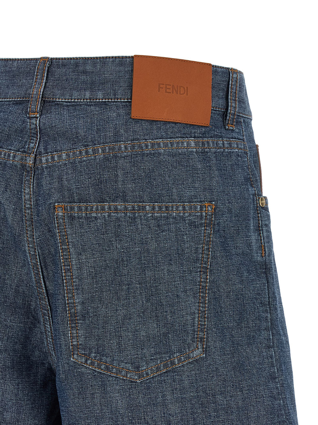 Fendi | Blue Cotton Bermuda Shorts