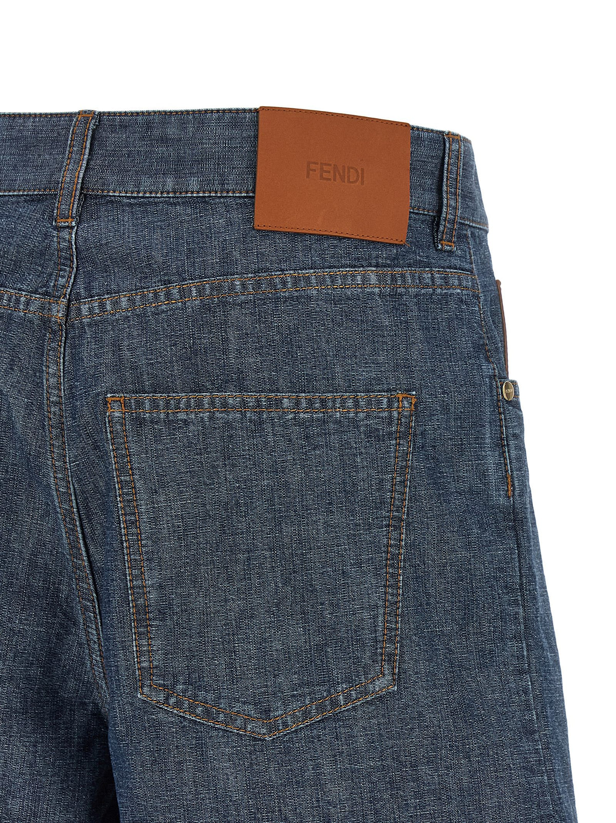 Fendi | Blue Cotton Bermuda Shorts