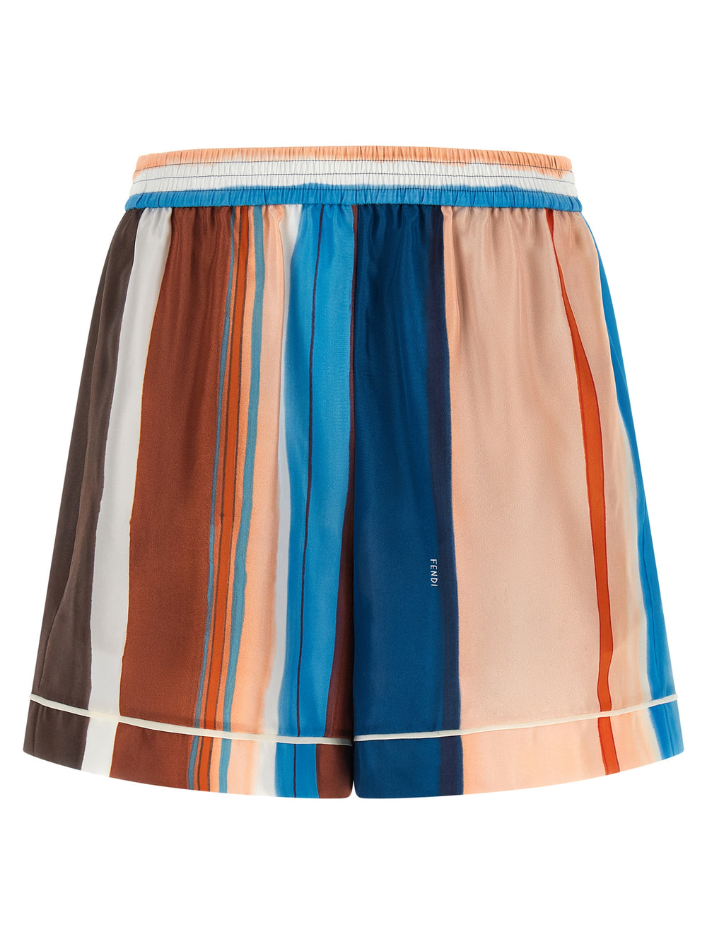 Fendi | Multicolor Silk Bermuda Shorts