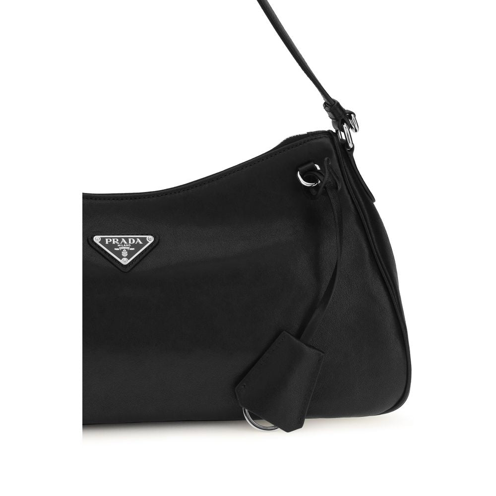 Prada | Black Calf Leather Bos Taurus Shoulder Bag