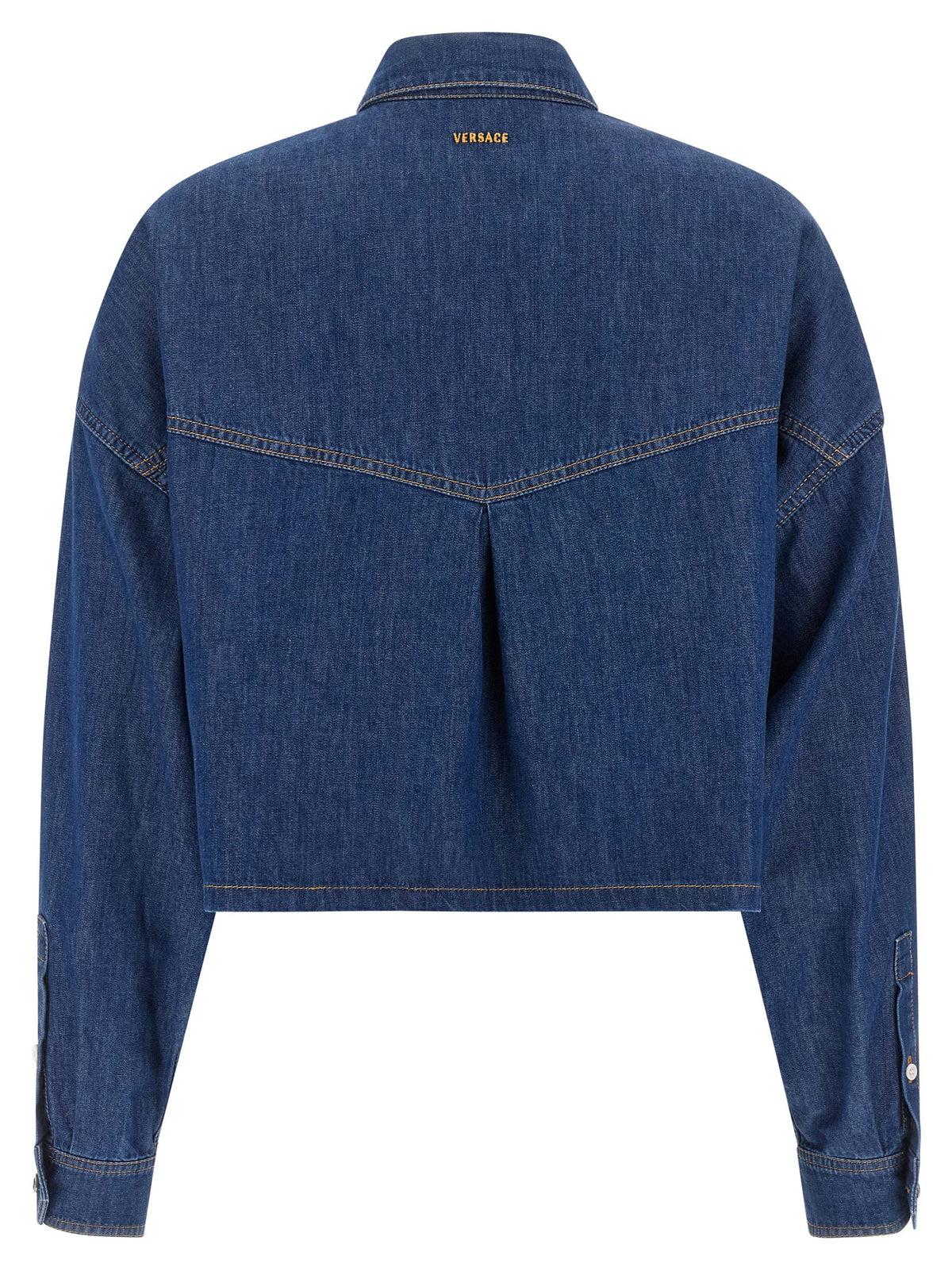 Versace | Blue Cotton Blouse