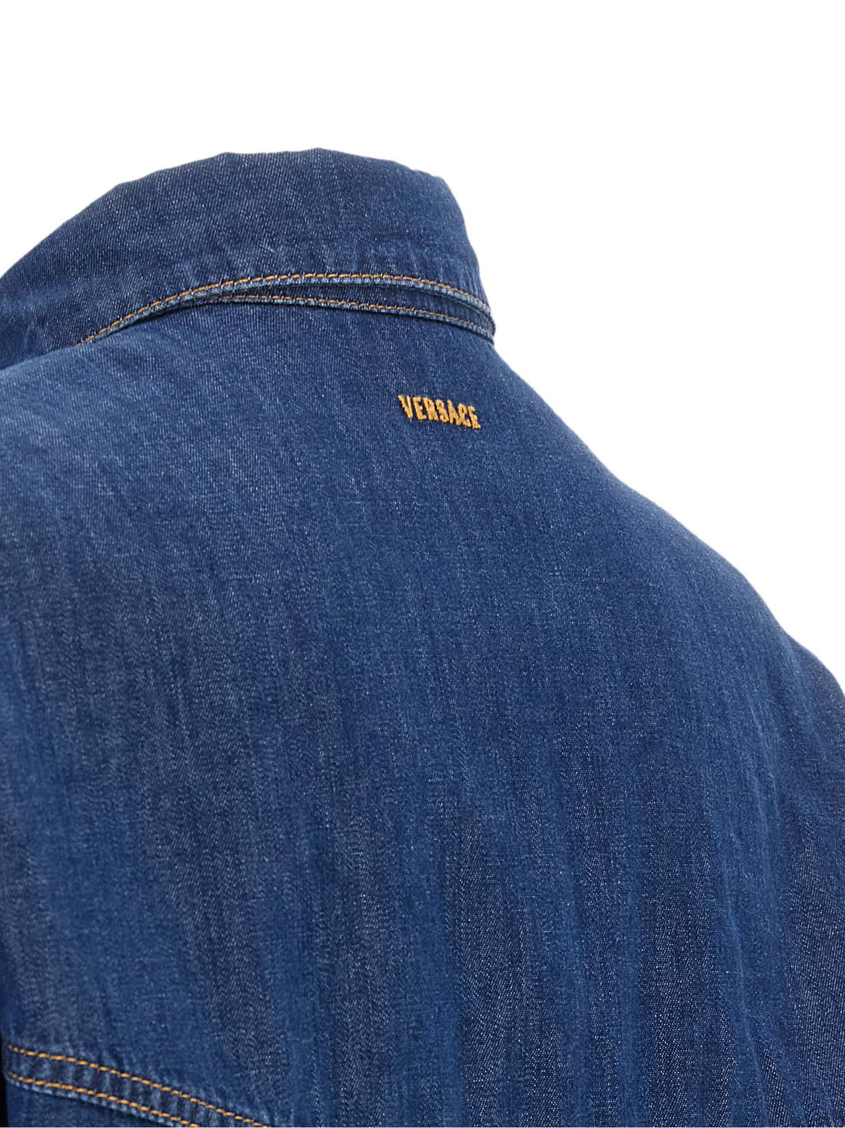 Versace | Blue Cotton Blouse