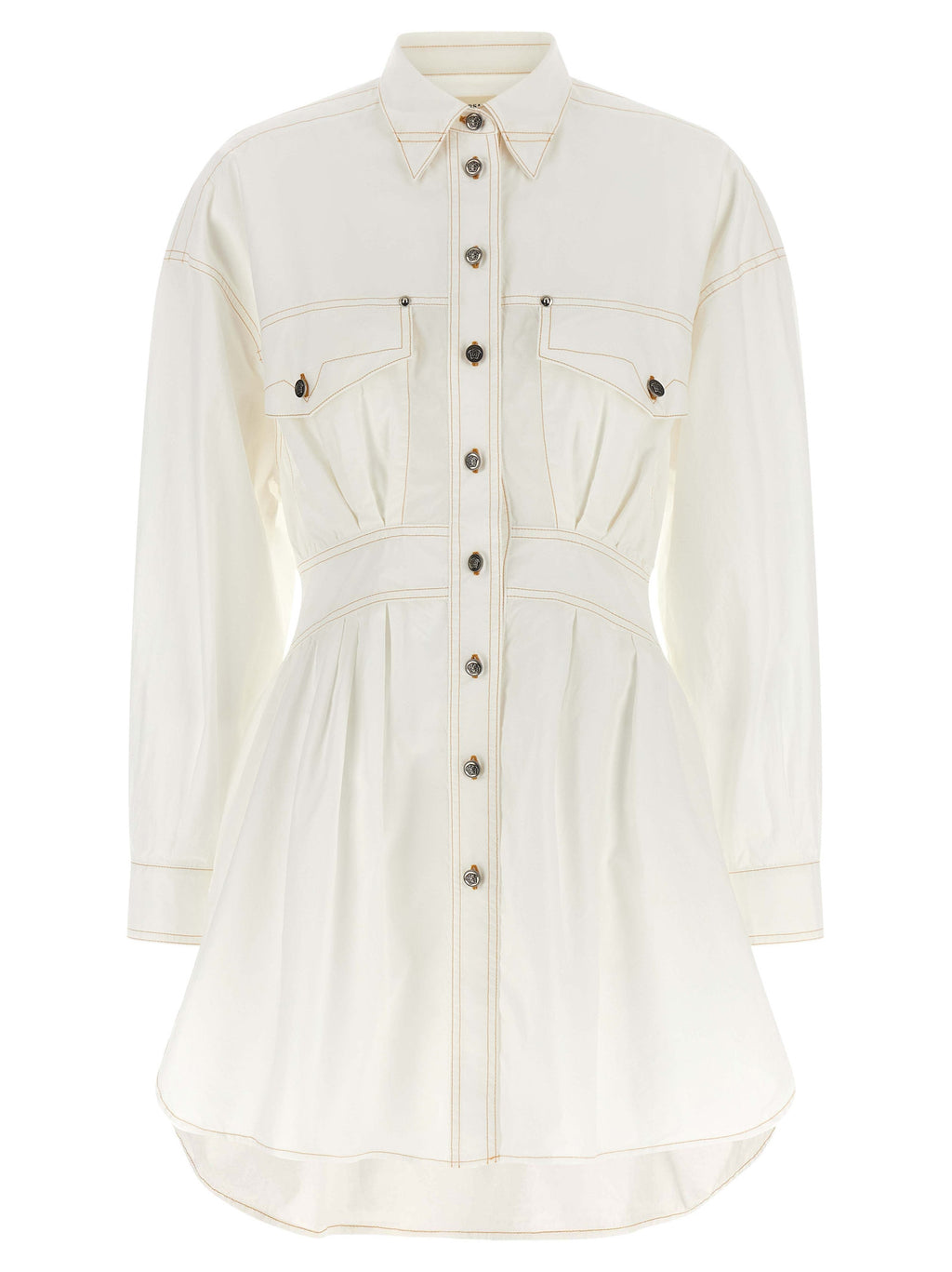 Versace | White Cotton Short Dress