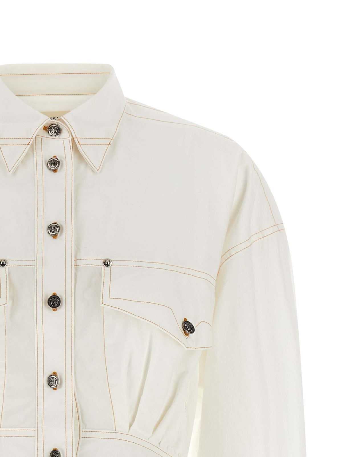 Versace | White Cotton Short Dress
