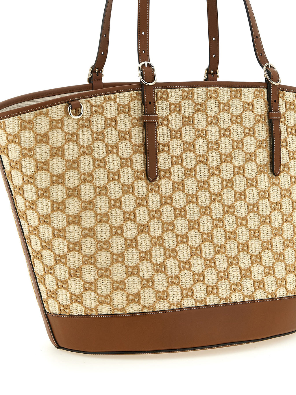 Gucci | Brown Cotton Handbag