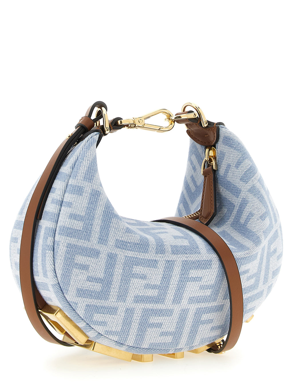 Fendi | Blue Cotton Handbag