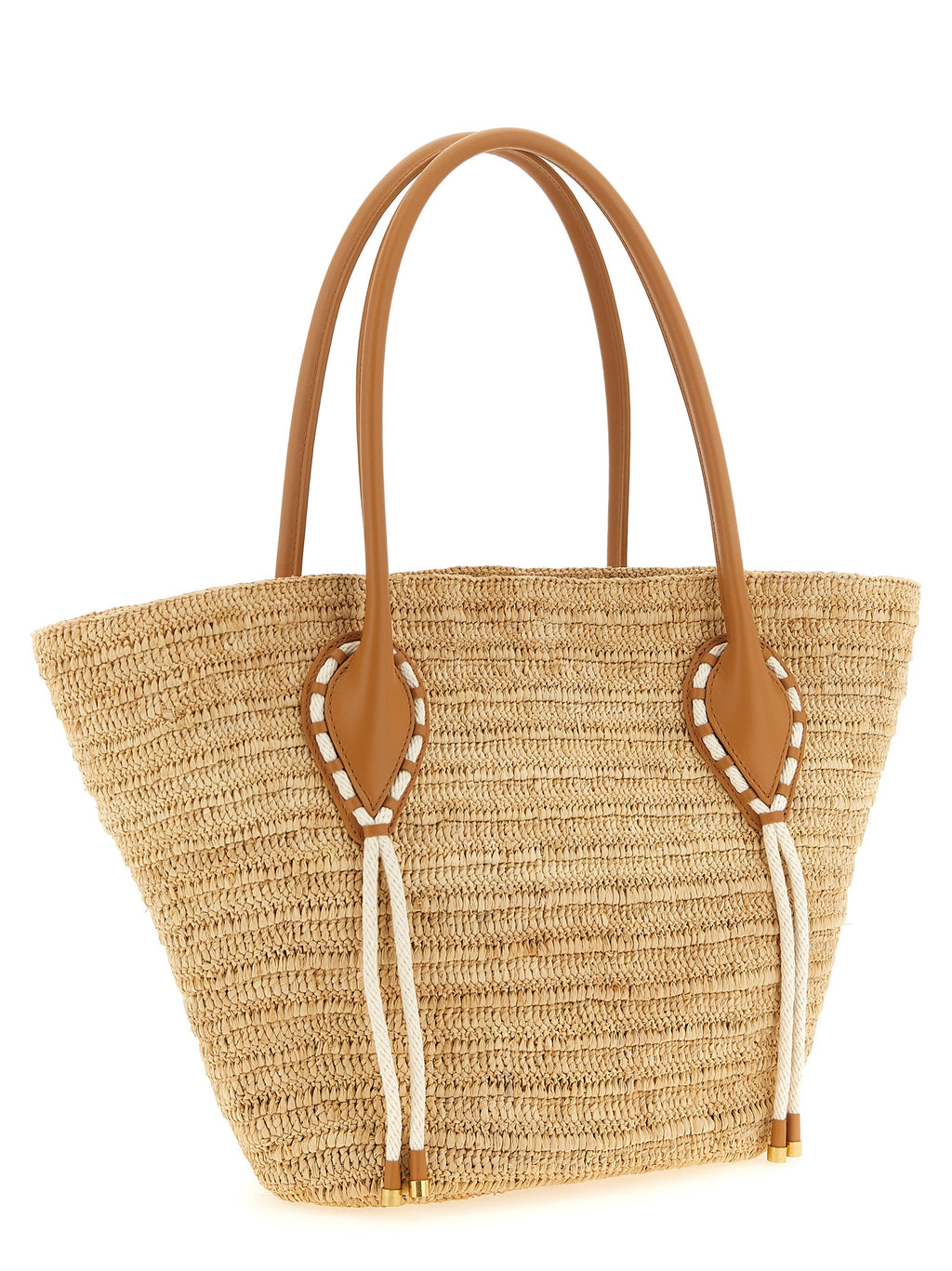 Christian Louboutin | Beige Raffia Tote Bag