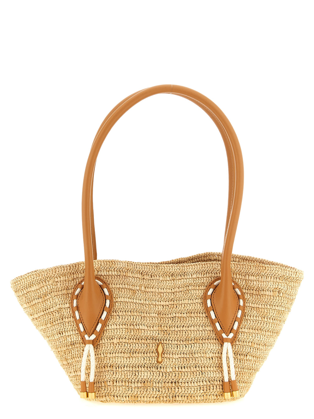 Christian Louboutin | Beige Raffia Tote Bag