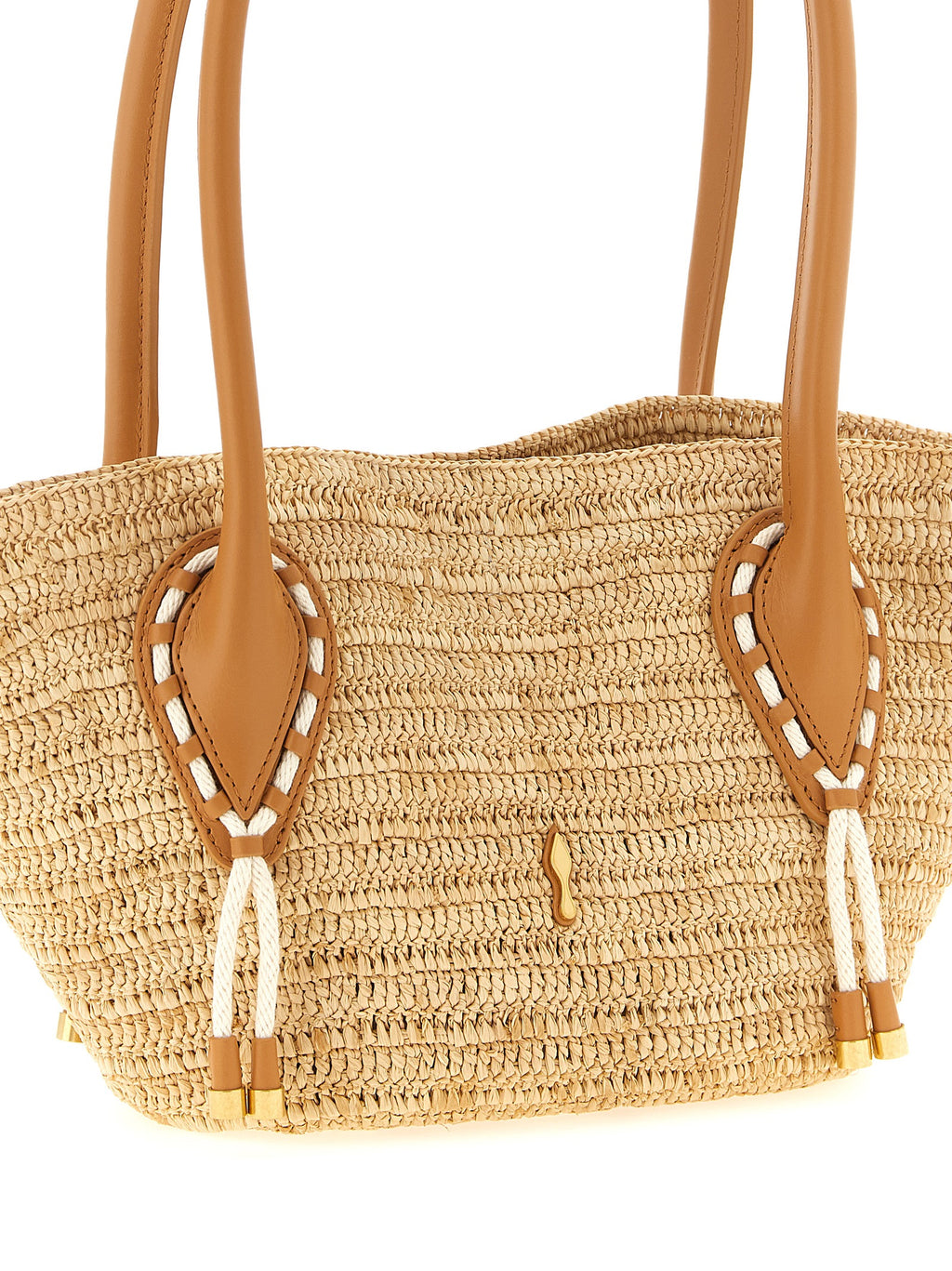 Christian Louboutin | Beige Raffia Tote Bag