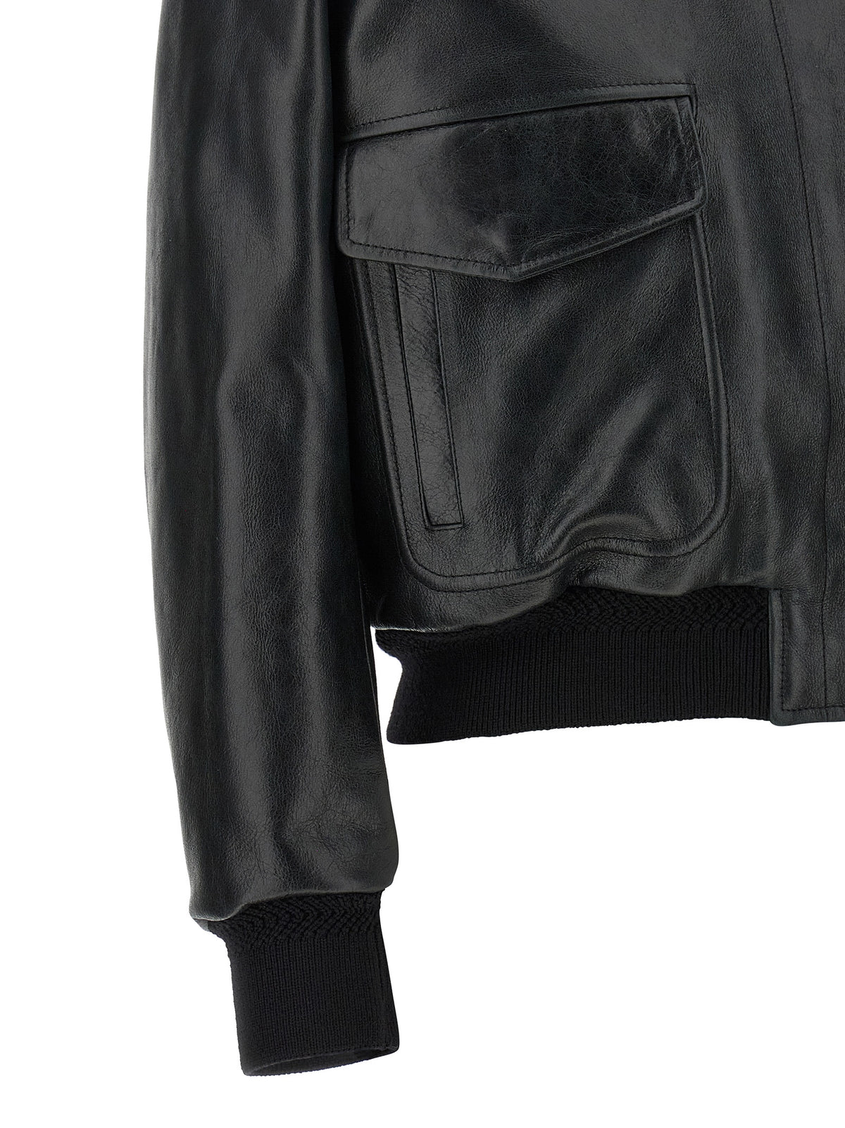 Tom Ford | Black Lamb Leather Leather Jacket