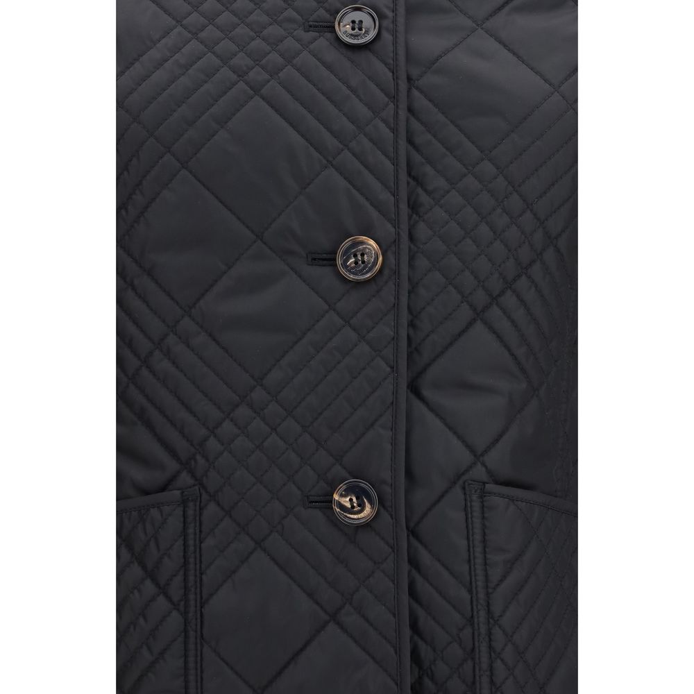 Burberry | Black Polyamide Full-Length Jacket