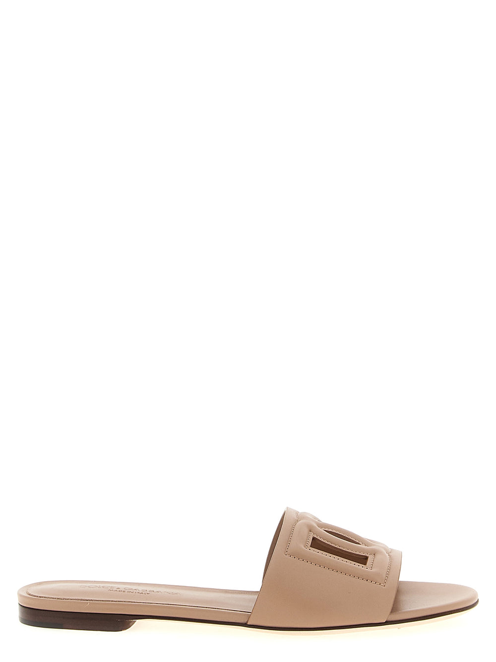 Dolce & Gabbana | Beige Calfskin Slides