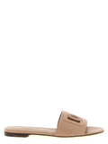 Dolce & Gabbana | Beige Calfskin Slides