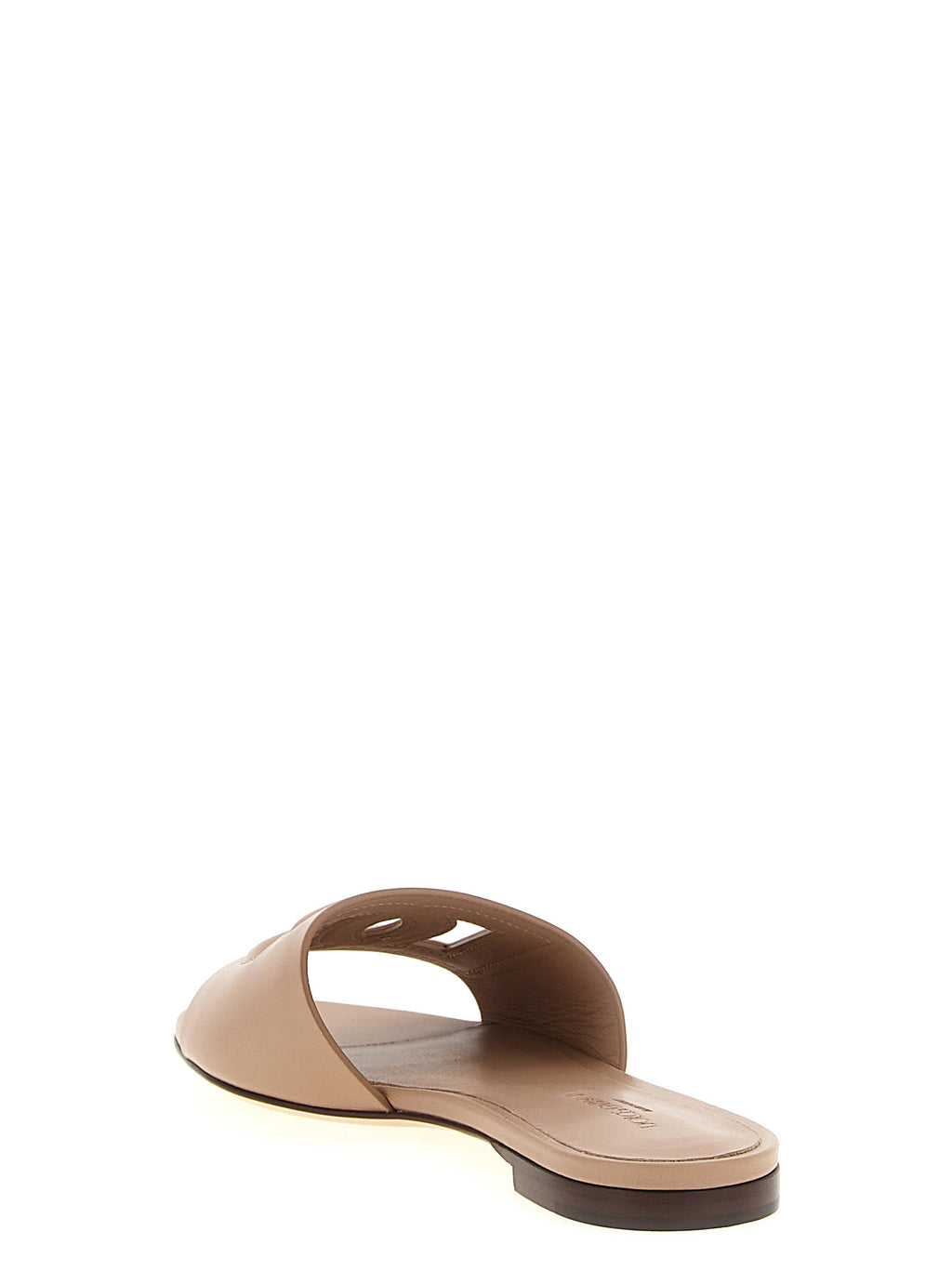 Dolce & Gabbana | Beige Calfskin Slides