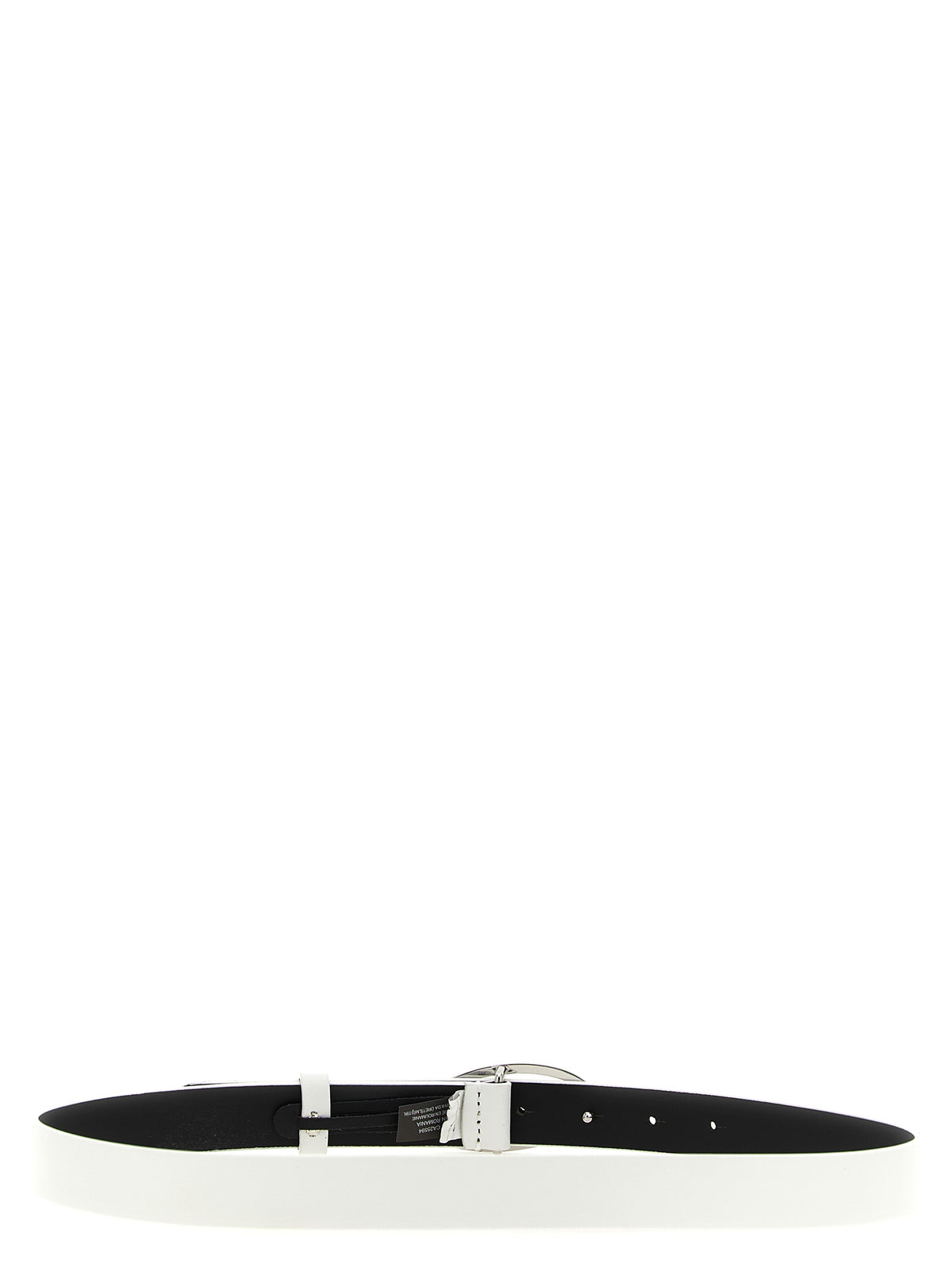 Diesel | White Leather Regular Belt