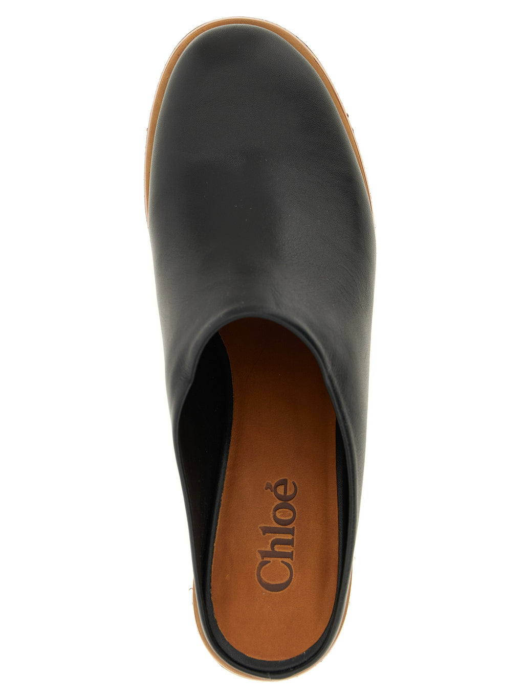 Chloé | Black Calfskin Wedge Sandals