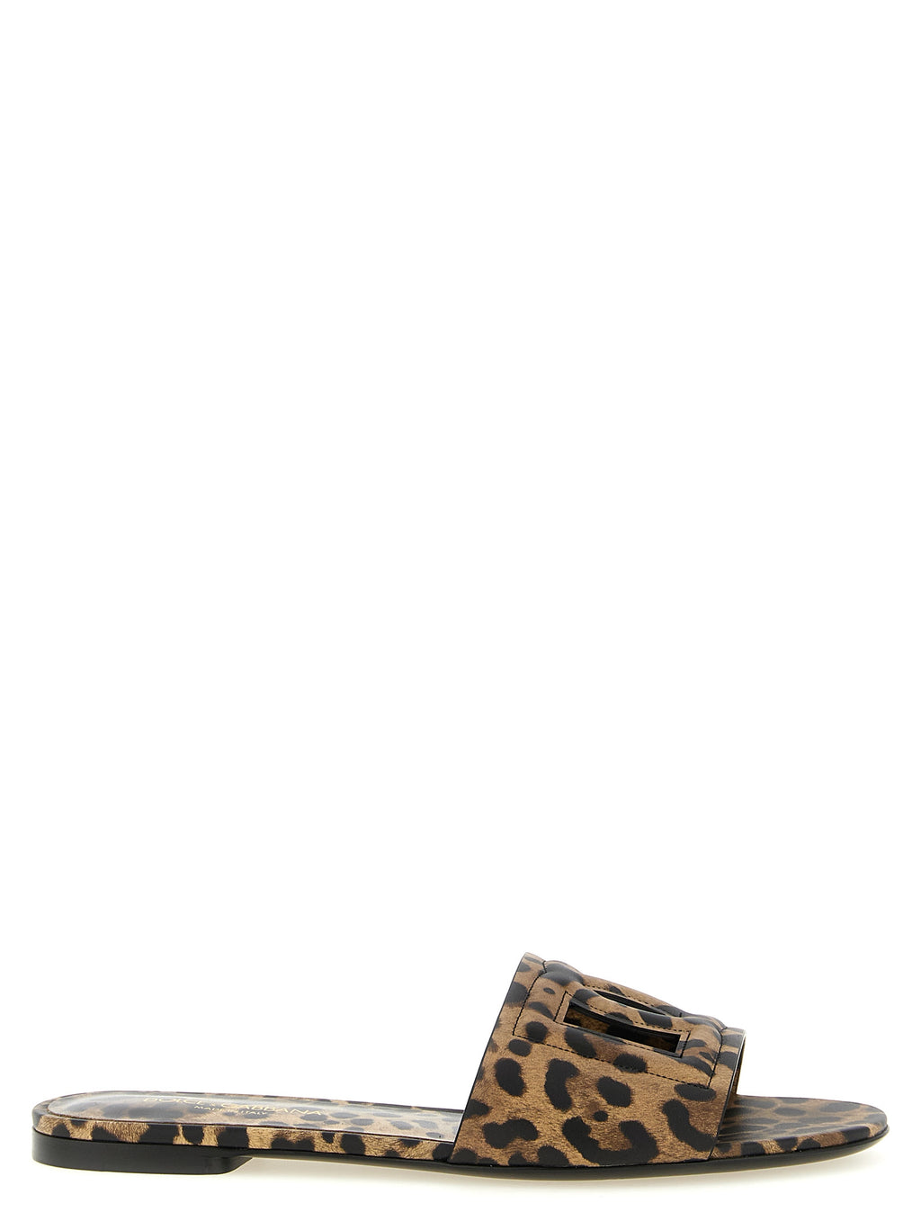 Dolce & Gabbana | Brown Calfskin Slides