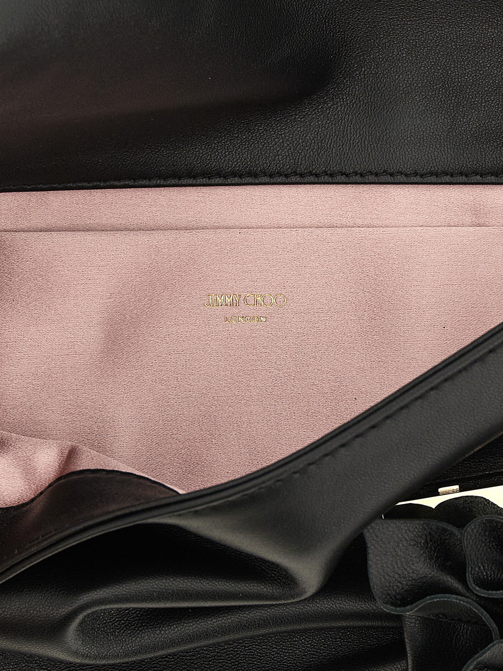 Jimmy Choo | Black Lamb Leather Clutch Bag