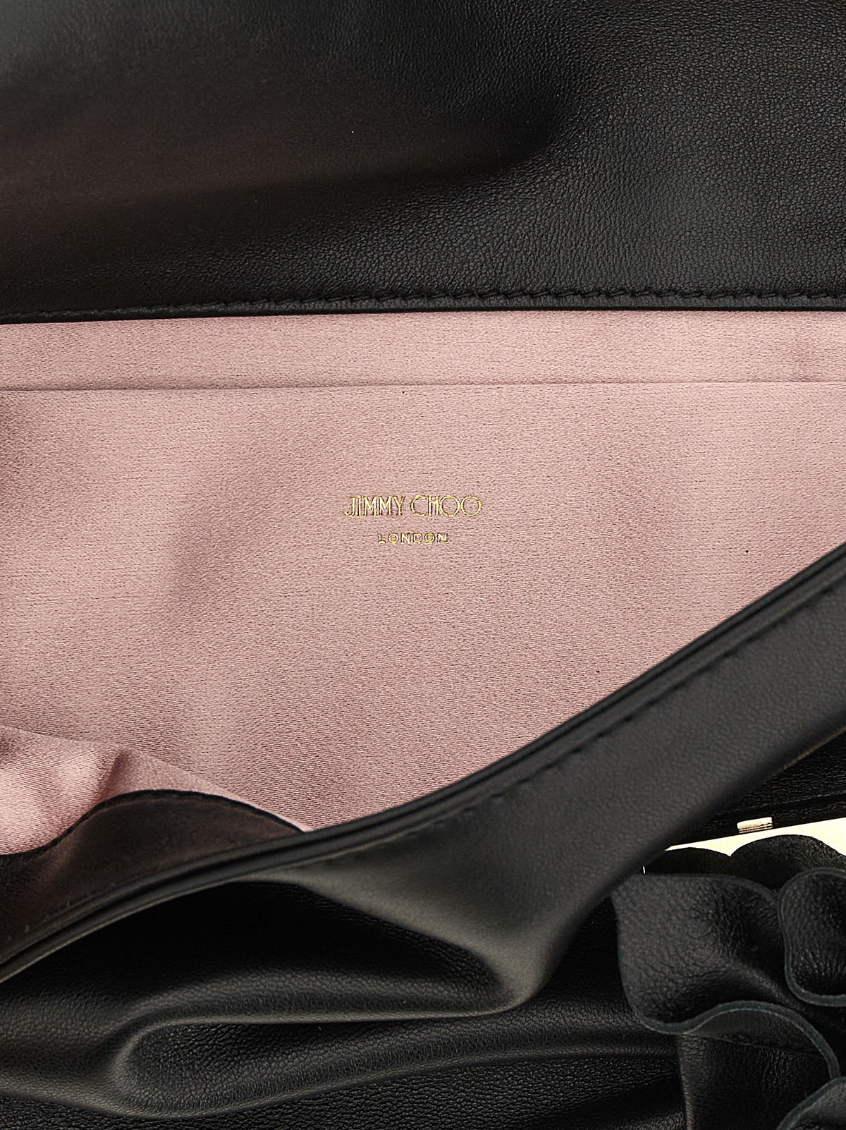 Jimmy Choo | Black Lamb Leather Clutch Bag