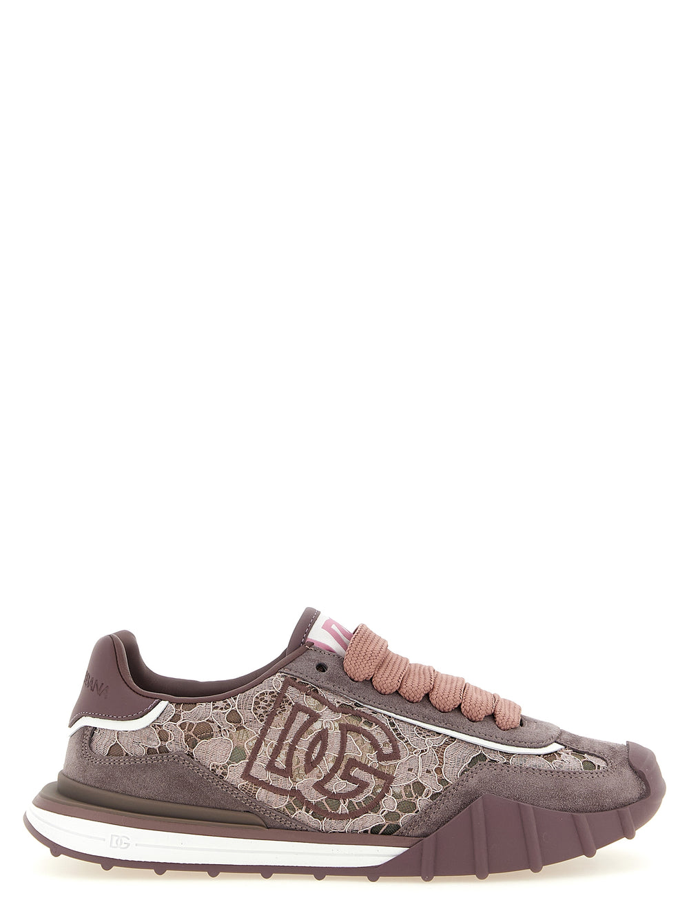 Dolce & Gabbana | Purple Leather Athletic Sneakers