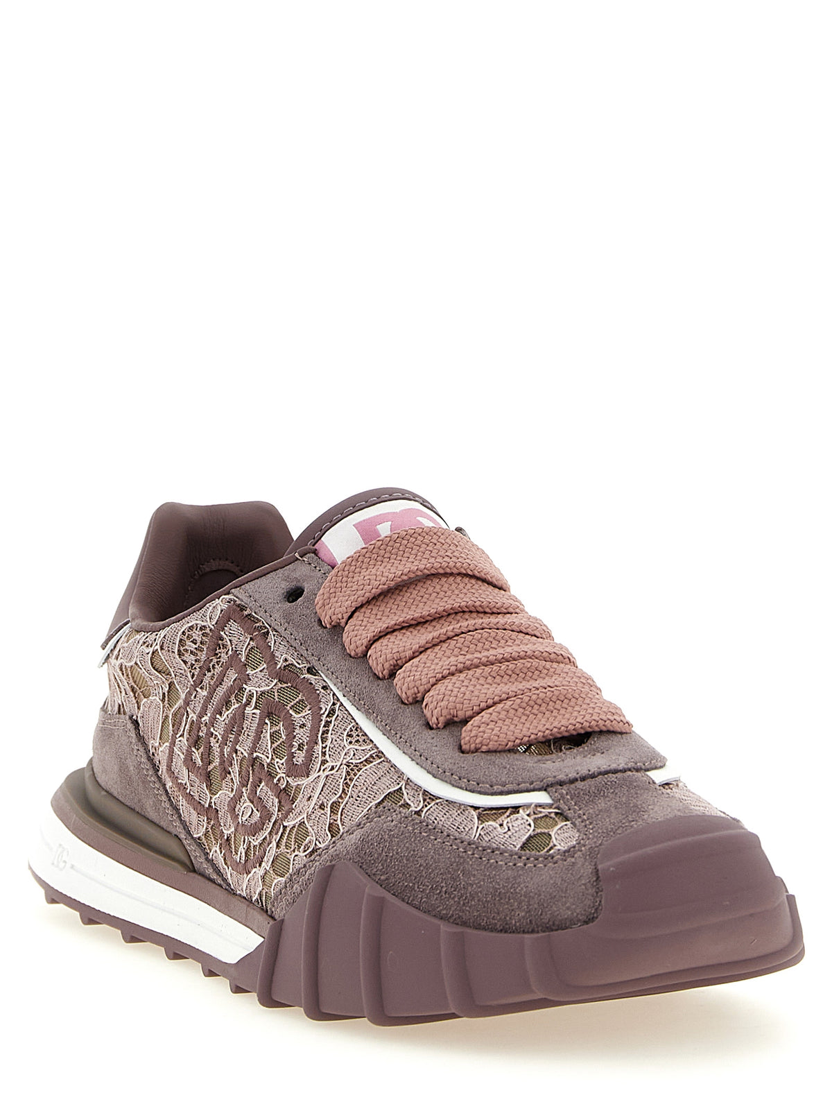 Dolce & Gabbana | Purple Leather Athletic Sneakers