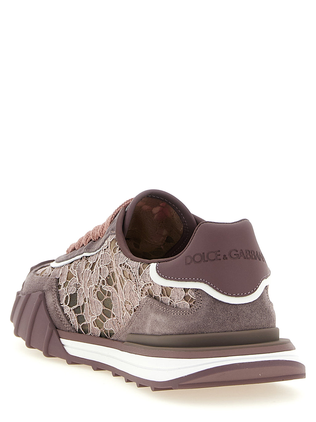 Dolce & Gabbana | Purple Leather Athletic Sneakers