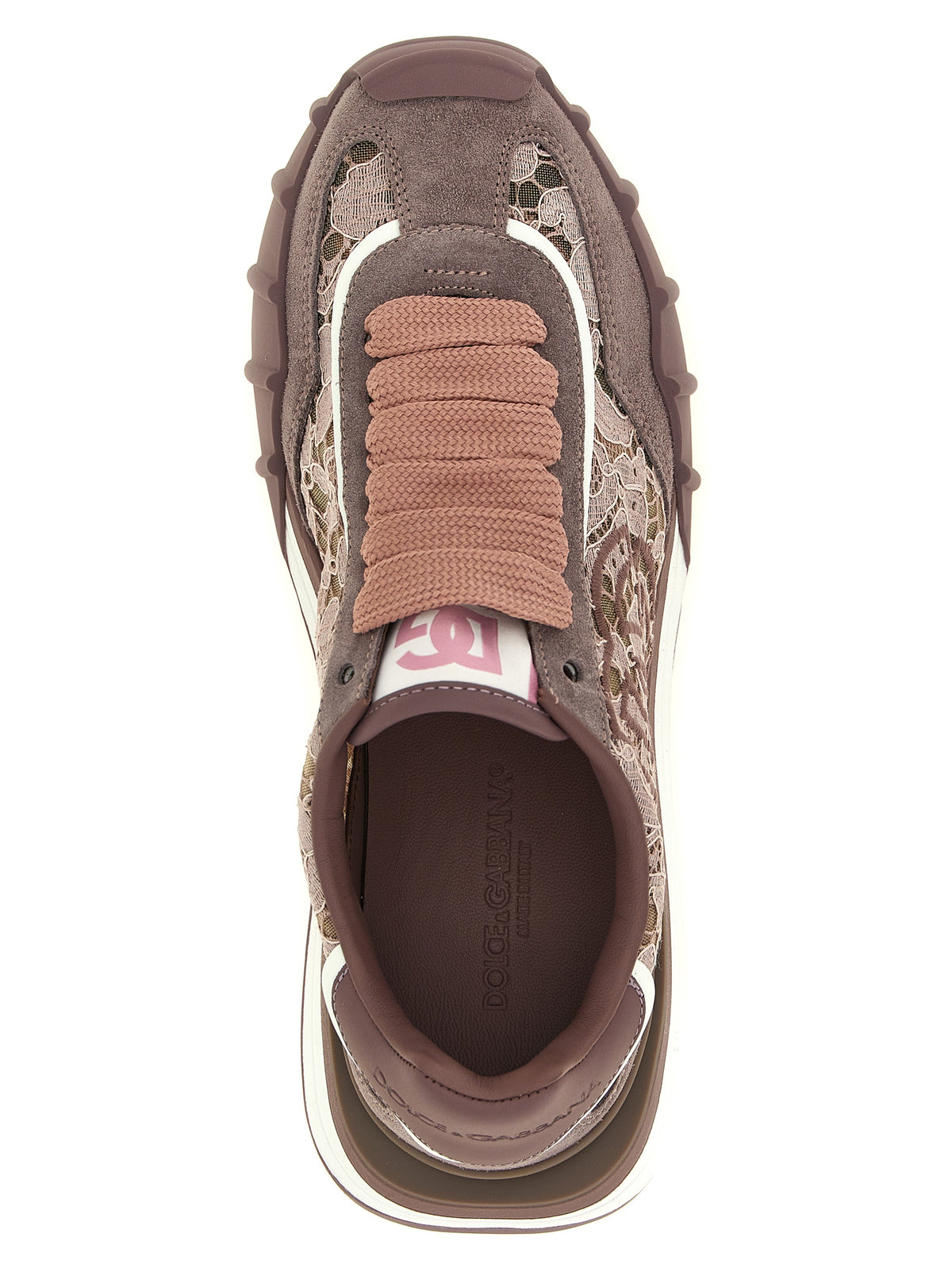 Dolce & Gabbana | Purple Leather Athletic Sneakers