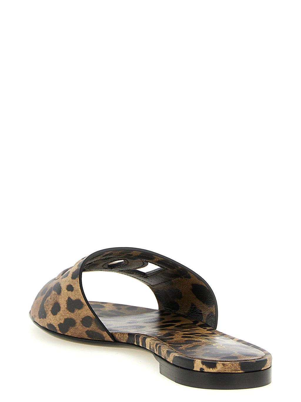Dolce & Gabbana | Brown Calfskin Slides