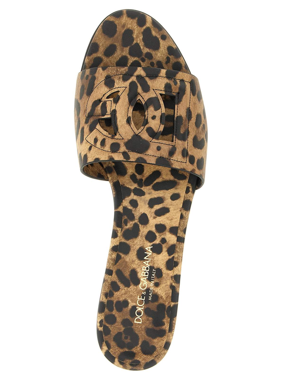 Dolce & Gabbana | Brown Calfskin Slides