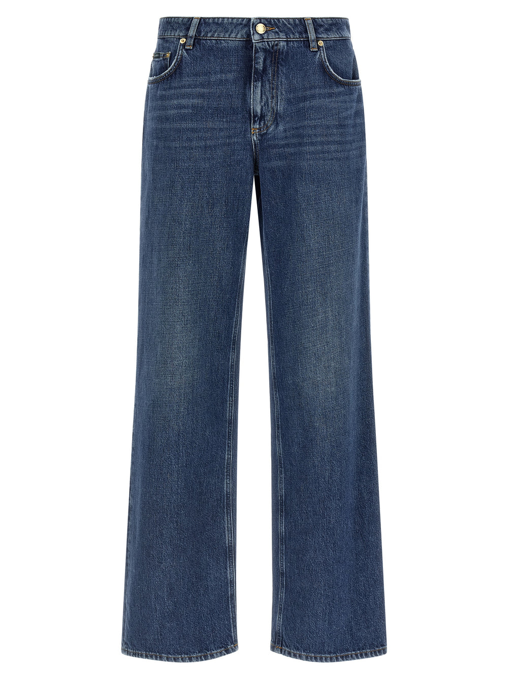Dolce & Gabbana | Blue Cotton Relaxed Fit Jeans