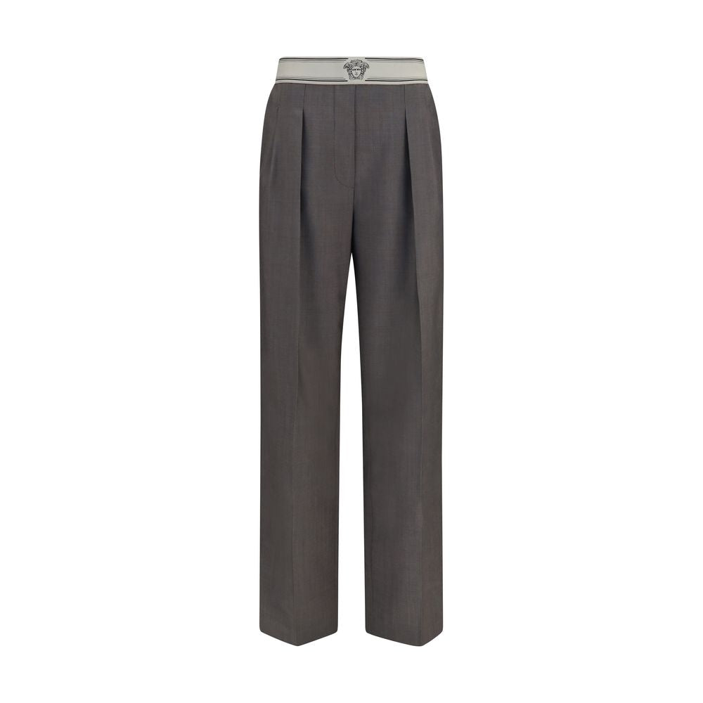 Versace | Gray Wool Oves Aries Pants