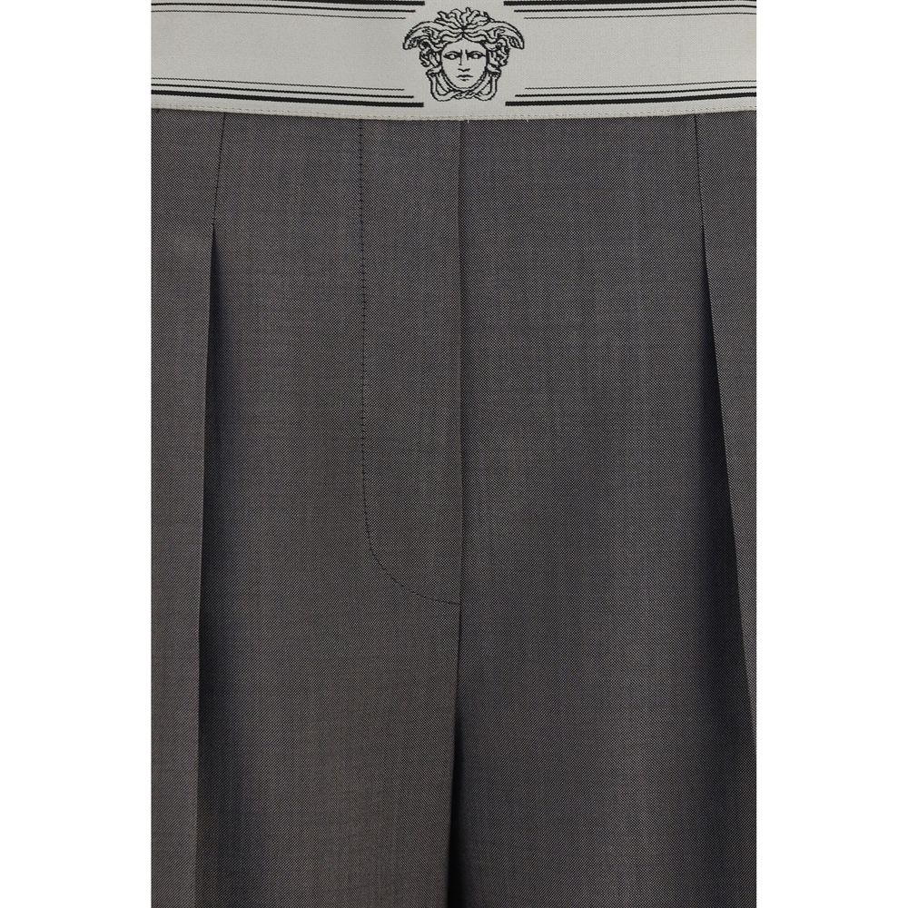 Versace | Gray Wool Oves Aries Pants