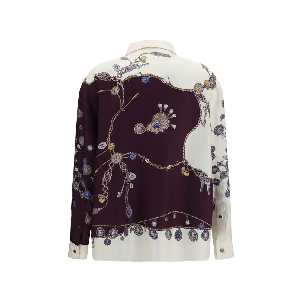 Versace | Multicolor Silk Pattern Shirt
