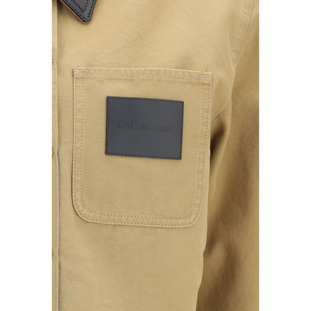 Balenciaga | Beige Cotton Full-Length Jacket