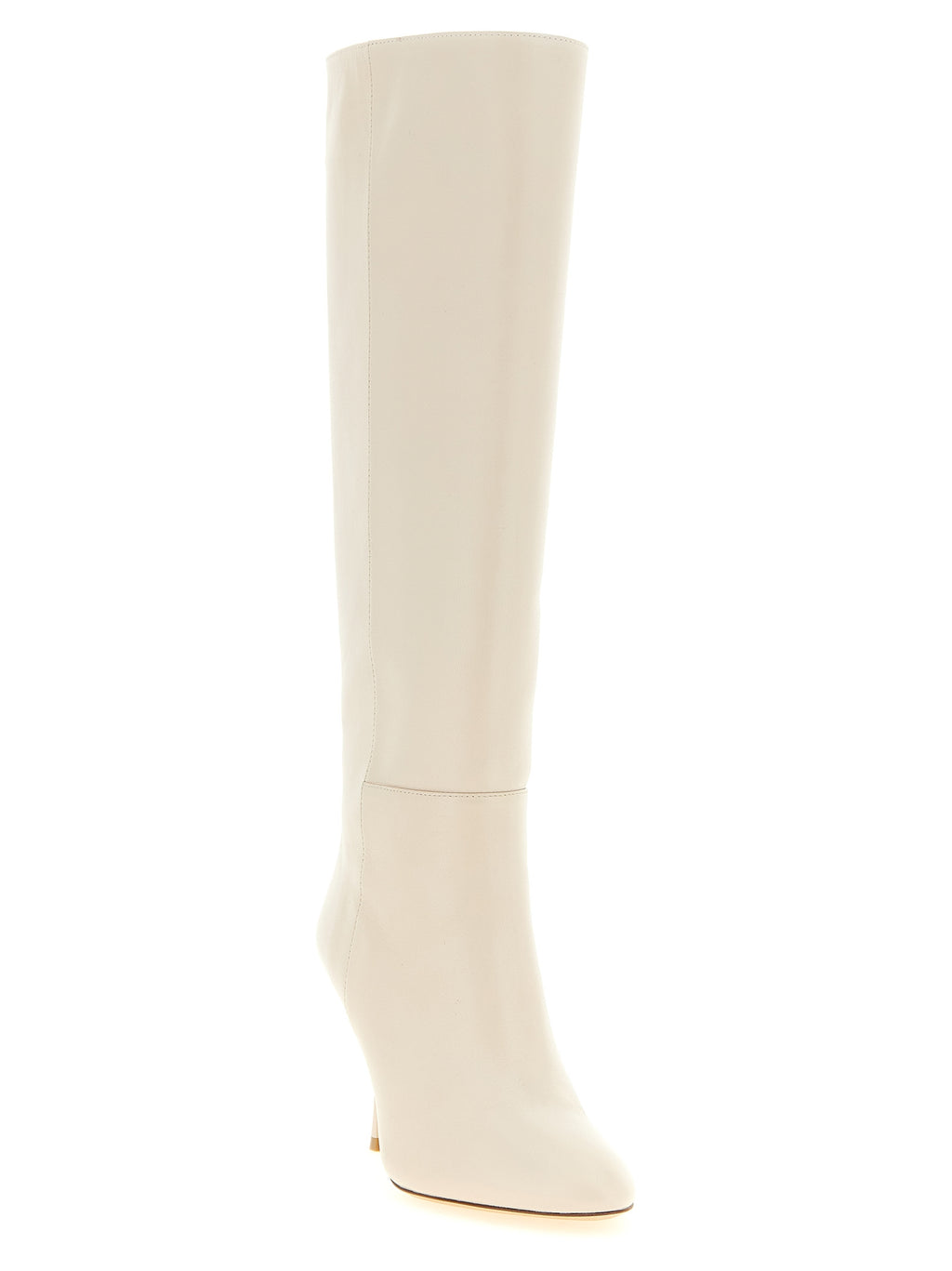 Stuart Weitzman | White Lamb Leather Over The Knee