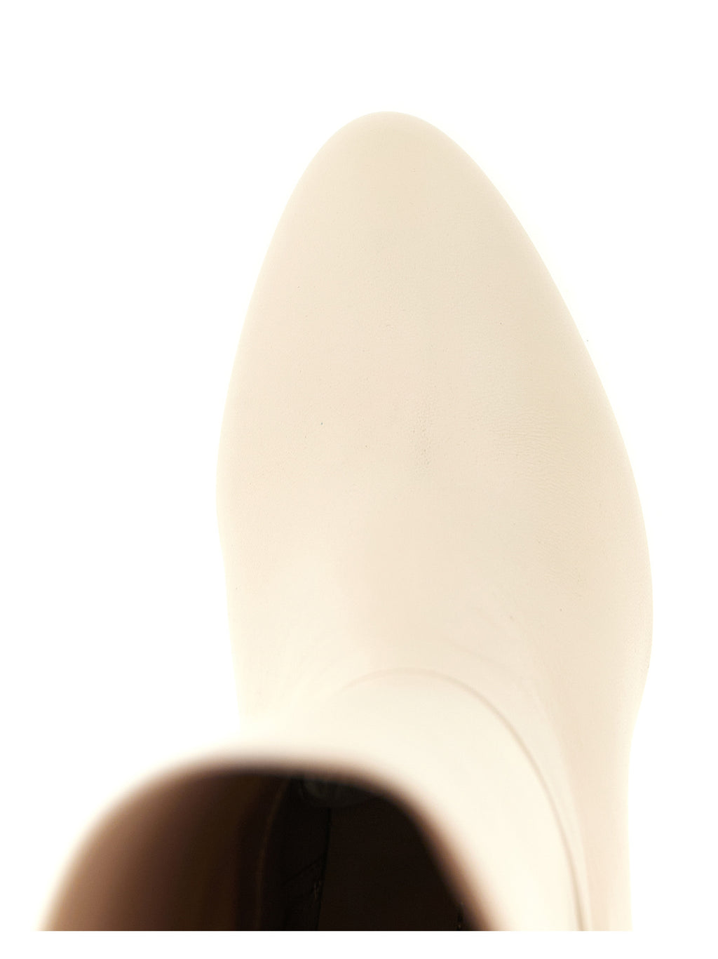 Stuart Weitzman | White Lamb Leather Over The Knee