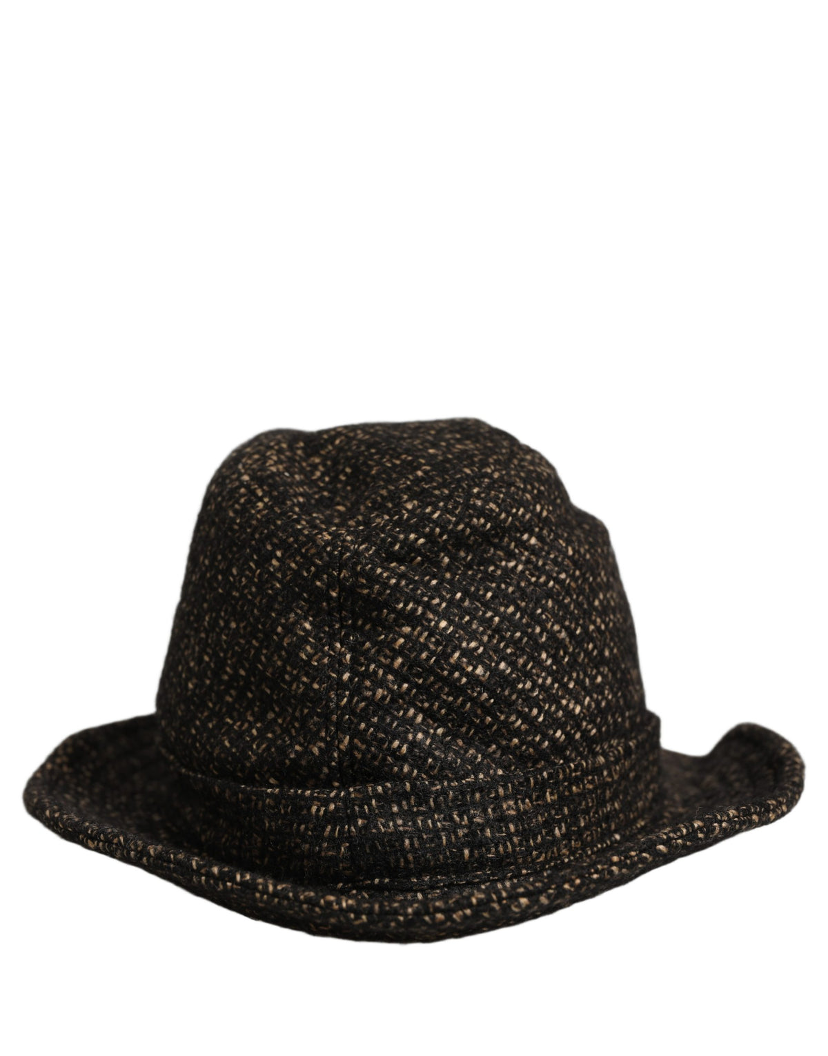 Dolce & Gabbana | Gray Melange Blended Textured Tweed Capello Hat