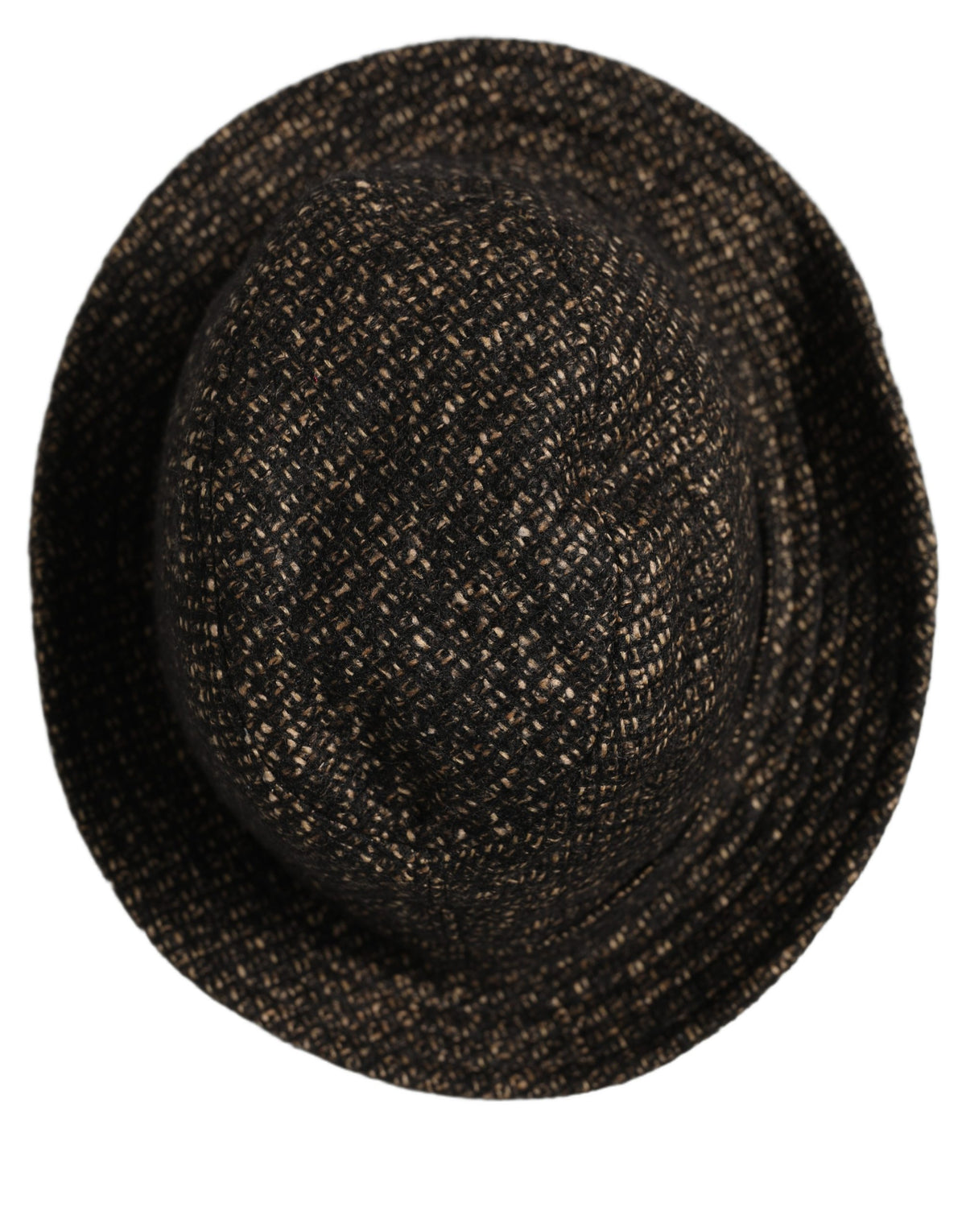Dolce & Gabbana | Gray Melange Blended Textured Tweed Capello Hat