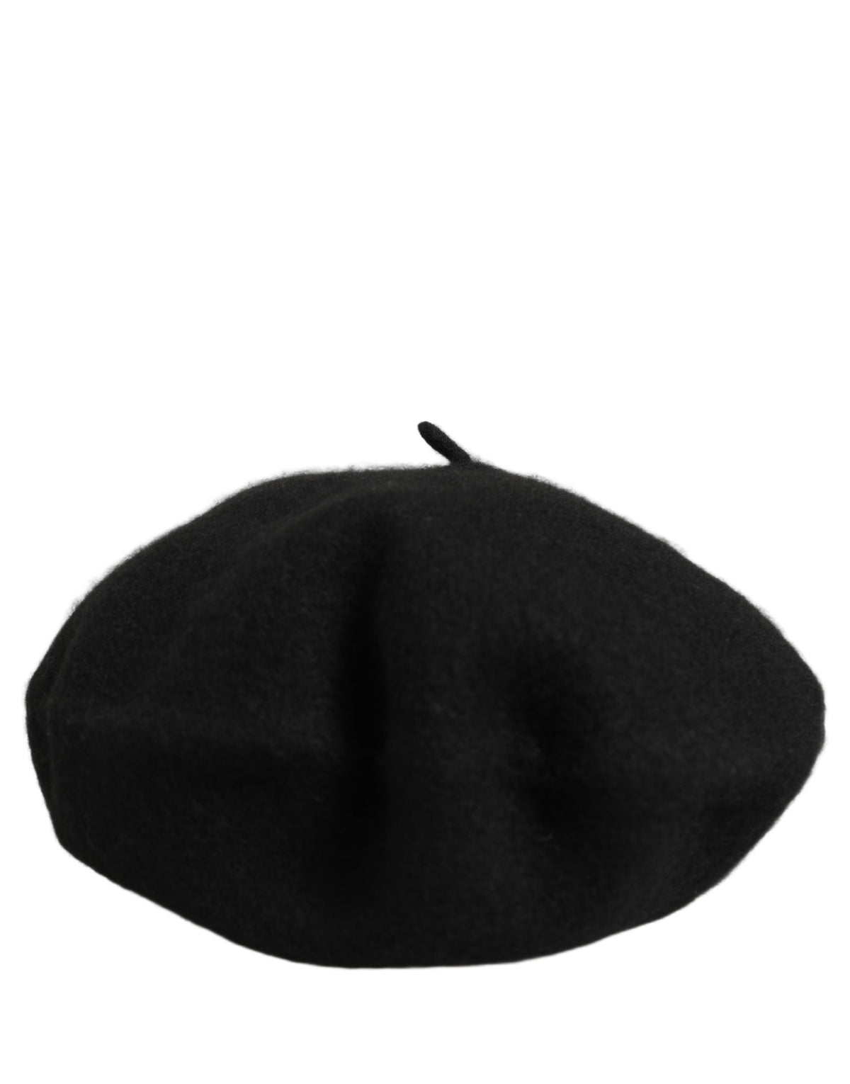 Dolce & Gabbana | Black Wool French Style Beret Capello Hat