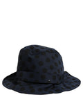Dolce & Gabbana | Blue Black Polka Dot Cotton Bucket Capello Hat